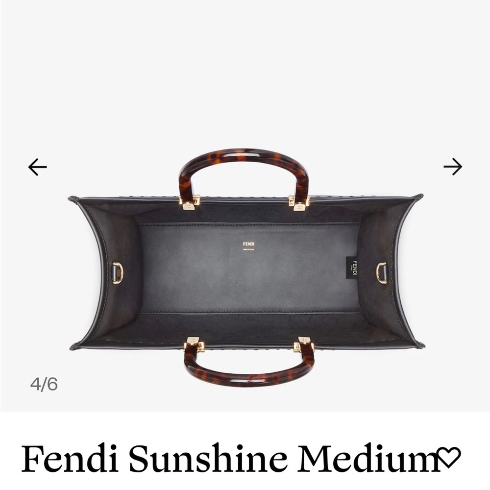 Authentic FENDI medium Sunshine Shopper - Picture 4 of 5